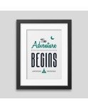 The adventure begins Framed poster